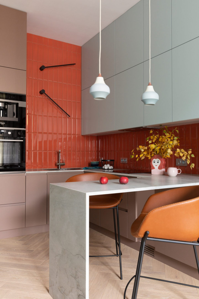 Публикация ElleDecoration.ru Квартира 48 м² в сочной цветовой гамме в Москве