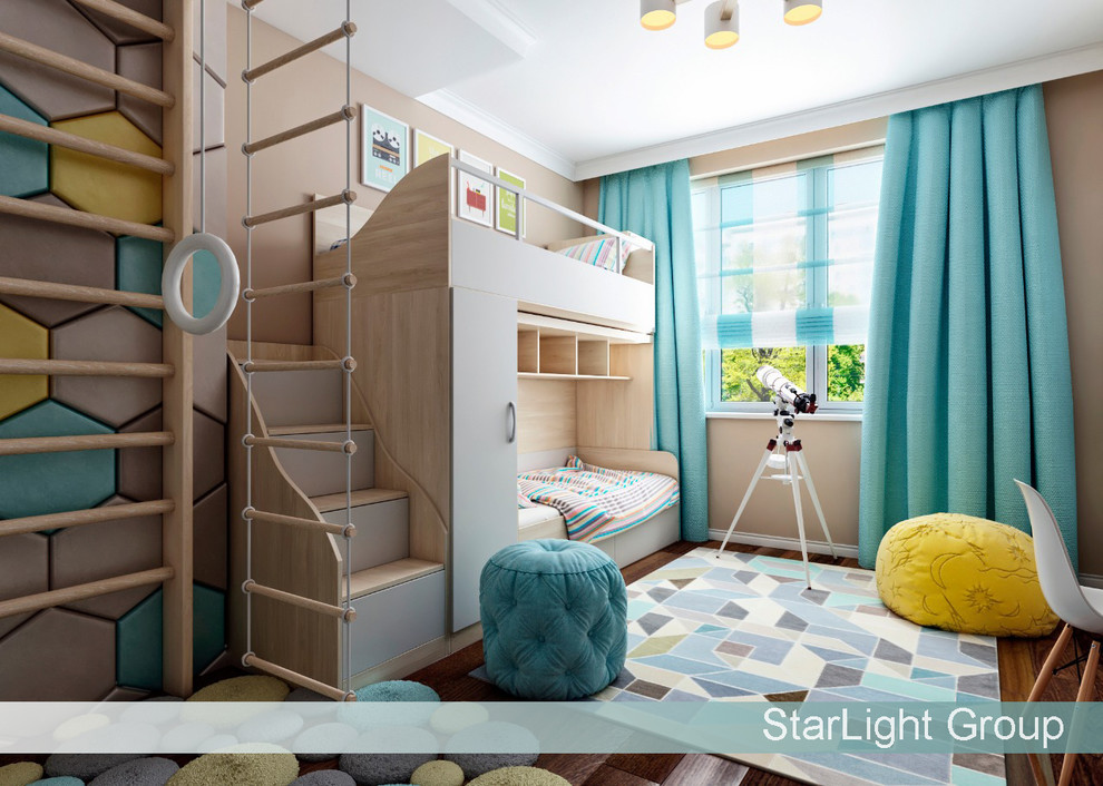 Дизайн детской для двух мальчиков 5 и 7 лет