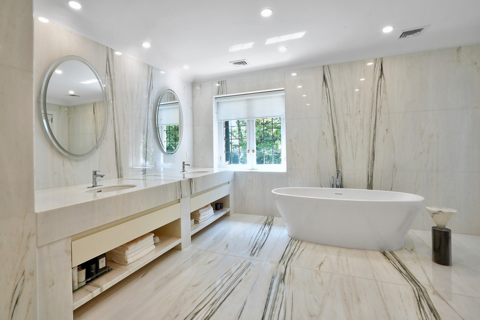 Luxury Bathroom Gut Remodel in Princeton, NJ | WA Construct