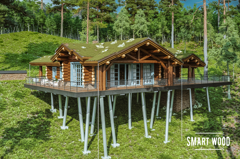 Чегем. Кедровая баня с видом на горы