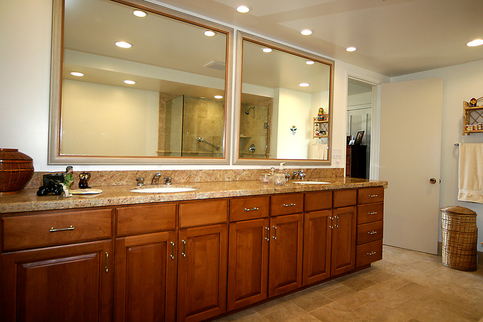 Inspiration for a transitional bathroom remodel in Santa Barbara