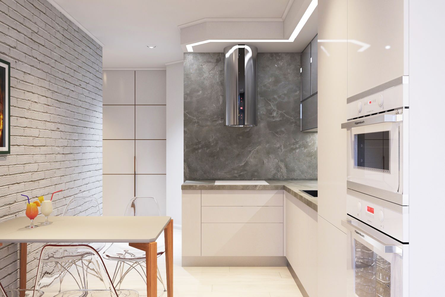 Дизайн интерьера однокомнатной квартиры для сдачи в аренду. Краснодар