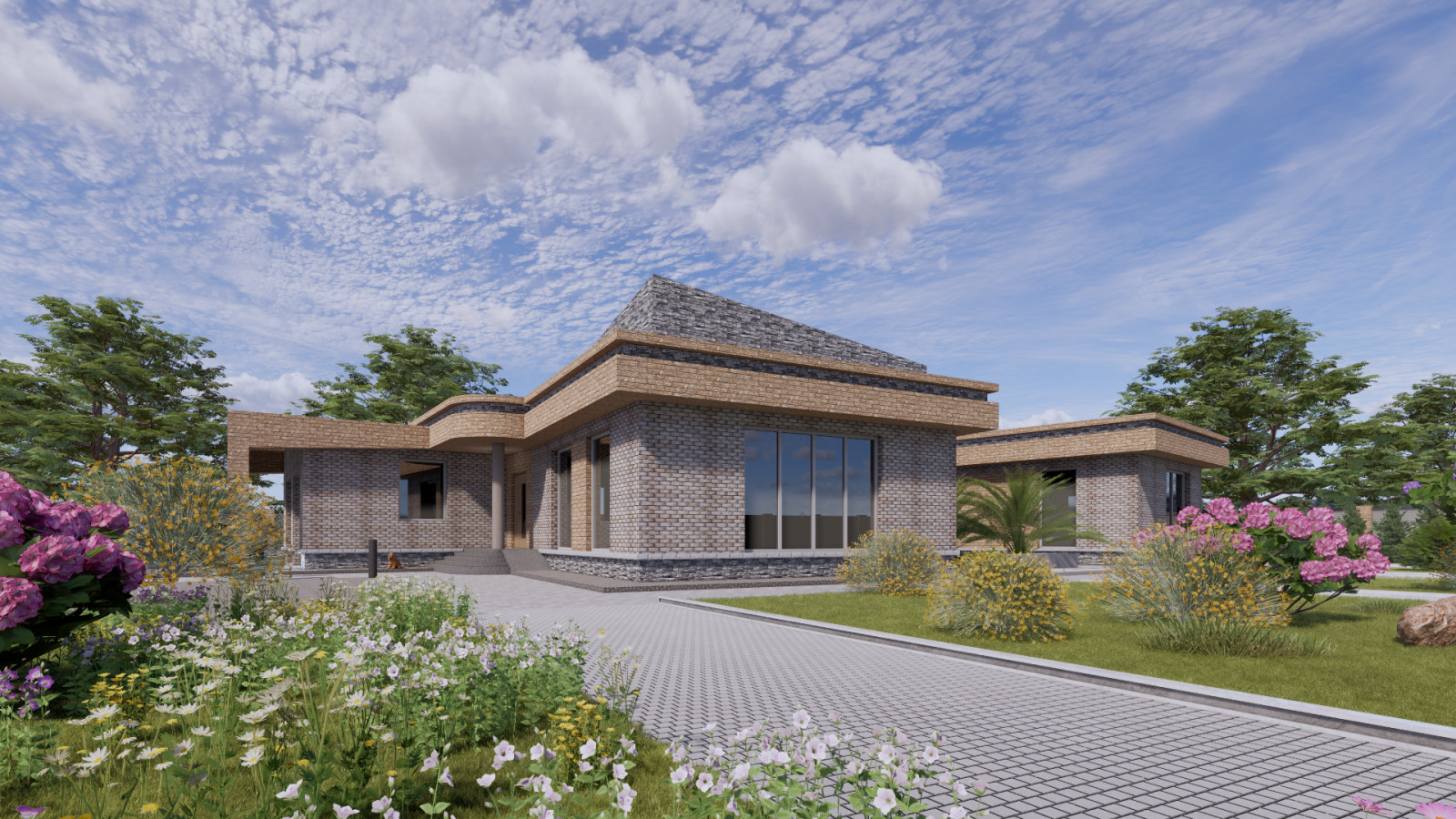 Современный модный жилой дом в Екатеринбурге