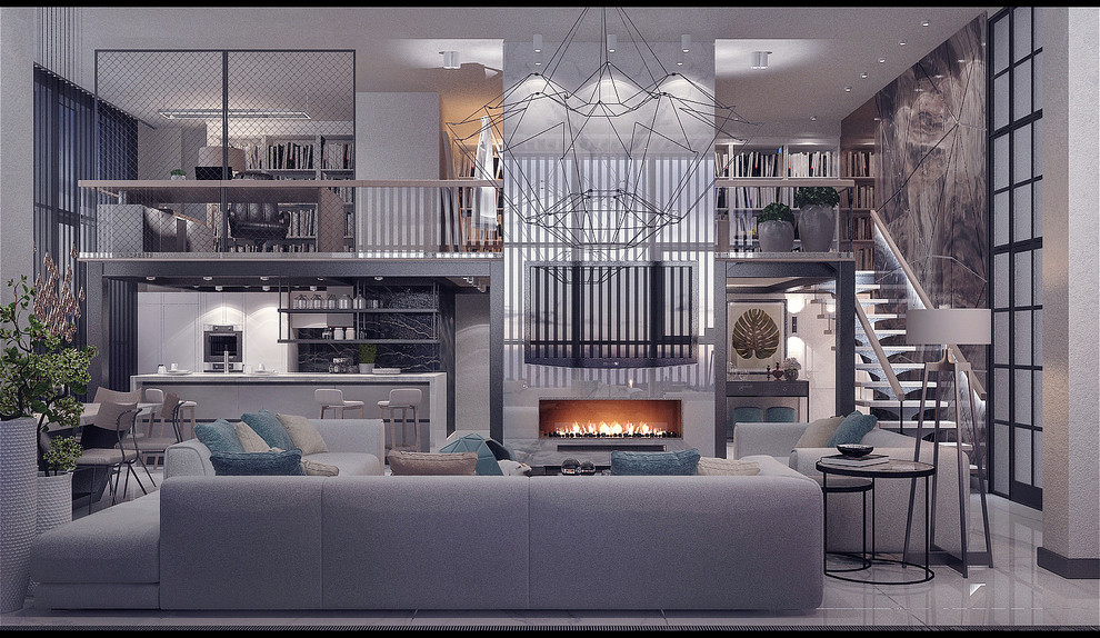 Пентхаус в стиле лофт