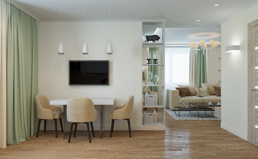 Гостиная кухня 45м2