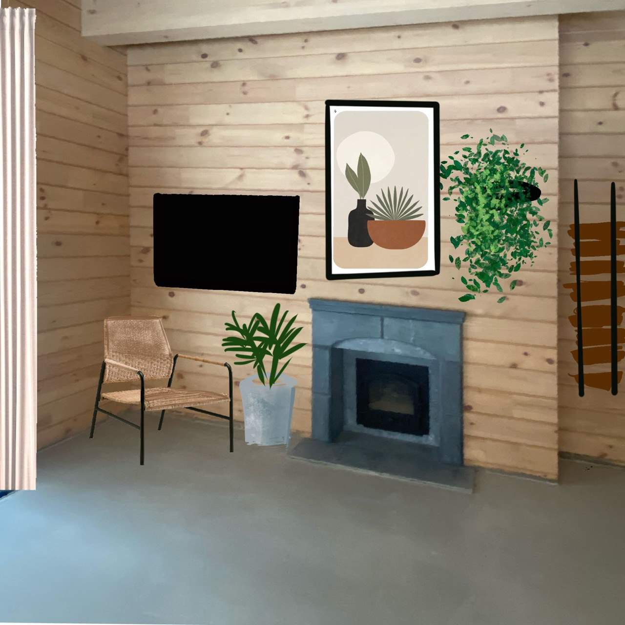 Консультация "Оформление зоны камина"