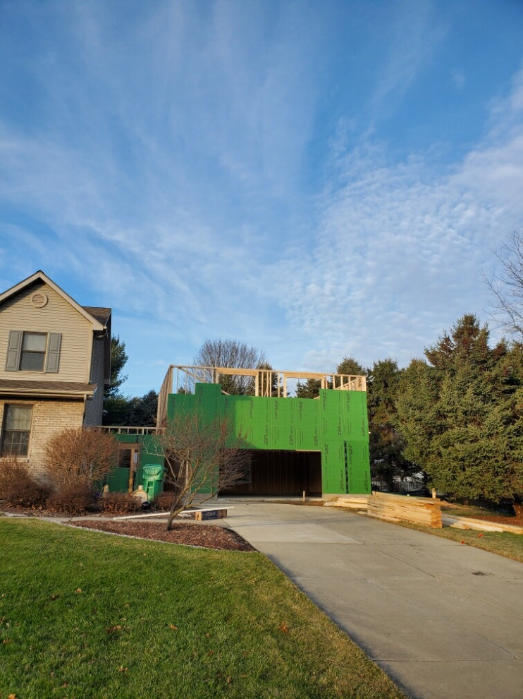 2 story 2 car garage addition