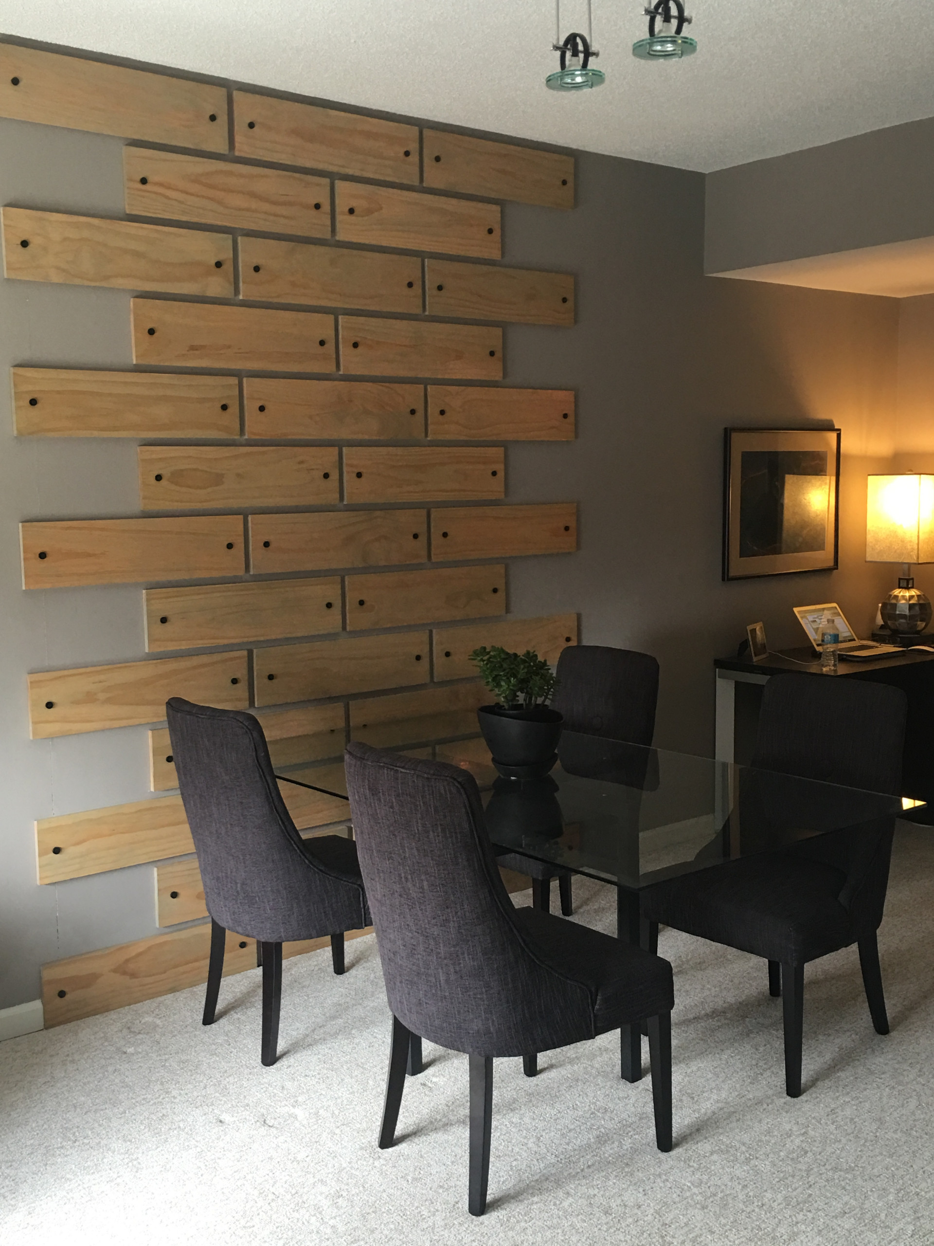 Accent wall in a high rise condo