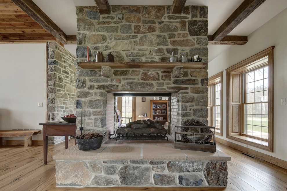 This is an example of a country living room in Other.