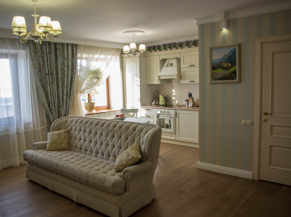 Кухня-гостиная в стиле Прованс