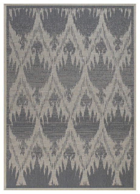 Thailand Flower rug in Chambray