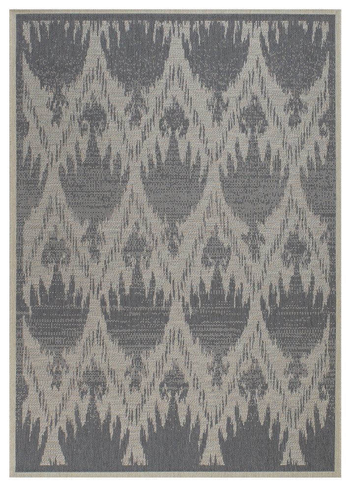 Thailand Flower rug in Chambray