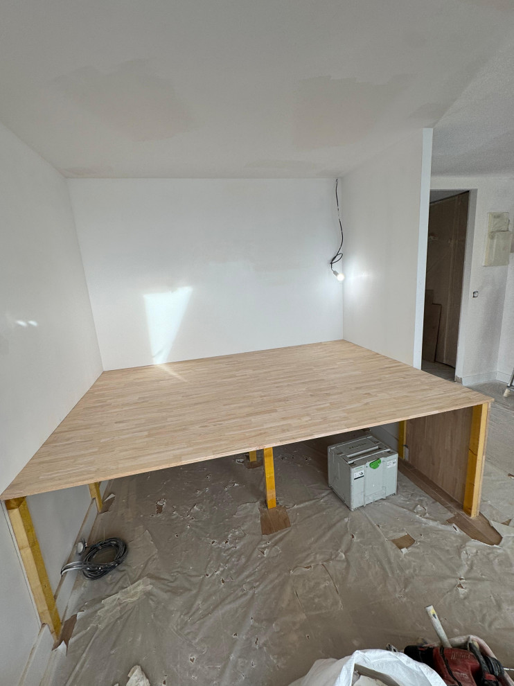 Rénovation d'un studio avec mezzanine