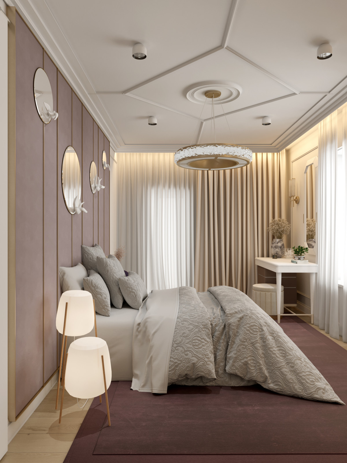 Современная классика квартира 100м2 Ольховский