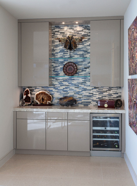 Wood-Mode Wine Bar contemporary-home-bar