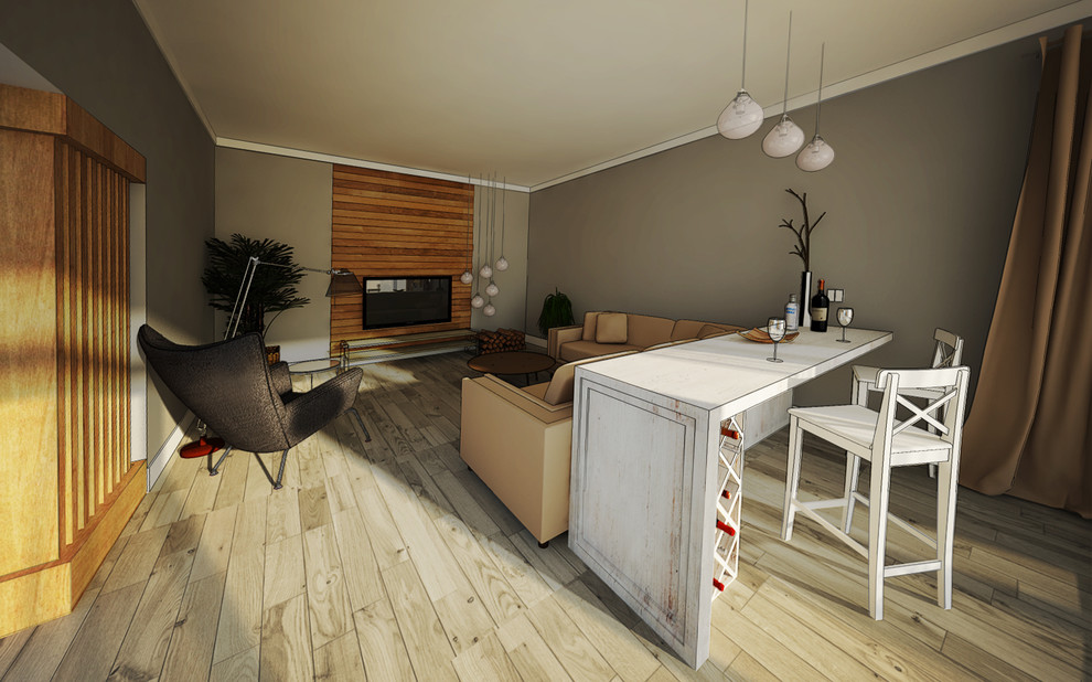 Гостиная в загородном доме