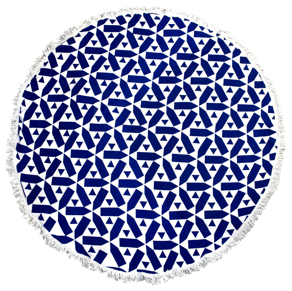 Thick Round Yoga Mat Mandala Beach Towel Contemporary Beach Towels