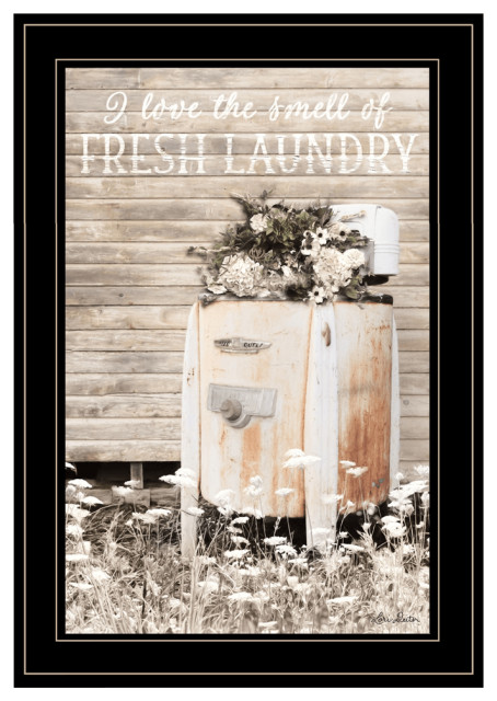 Fresh Laundry 2 Black Framed Print Wall Art