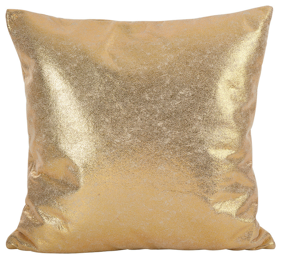metallic accent pillows