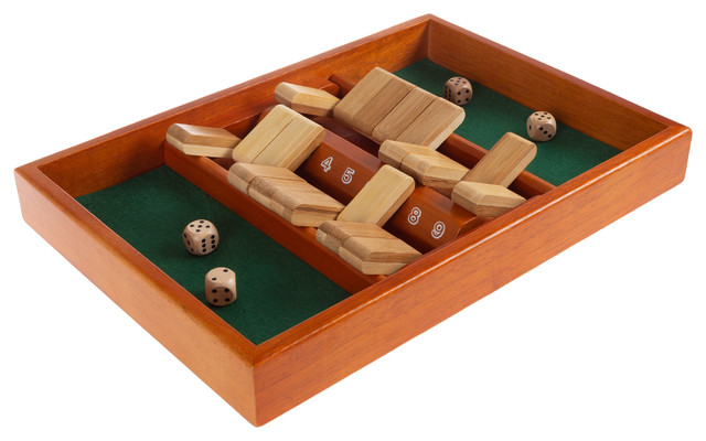 Shut The Box Game-Classic 9 Number Wooden Set by Hey! Play!