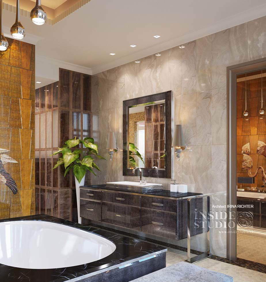 Дизайн интерьера ванной комнаты