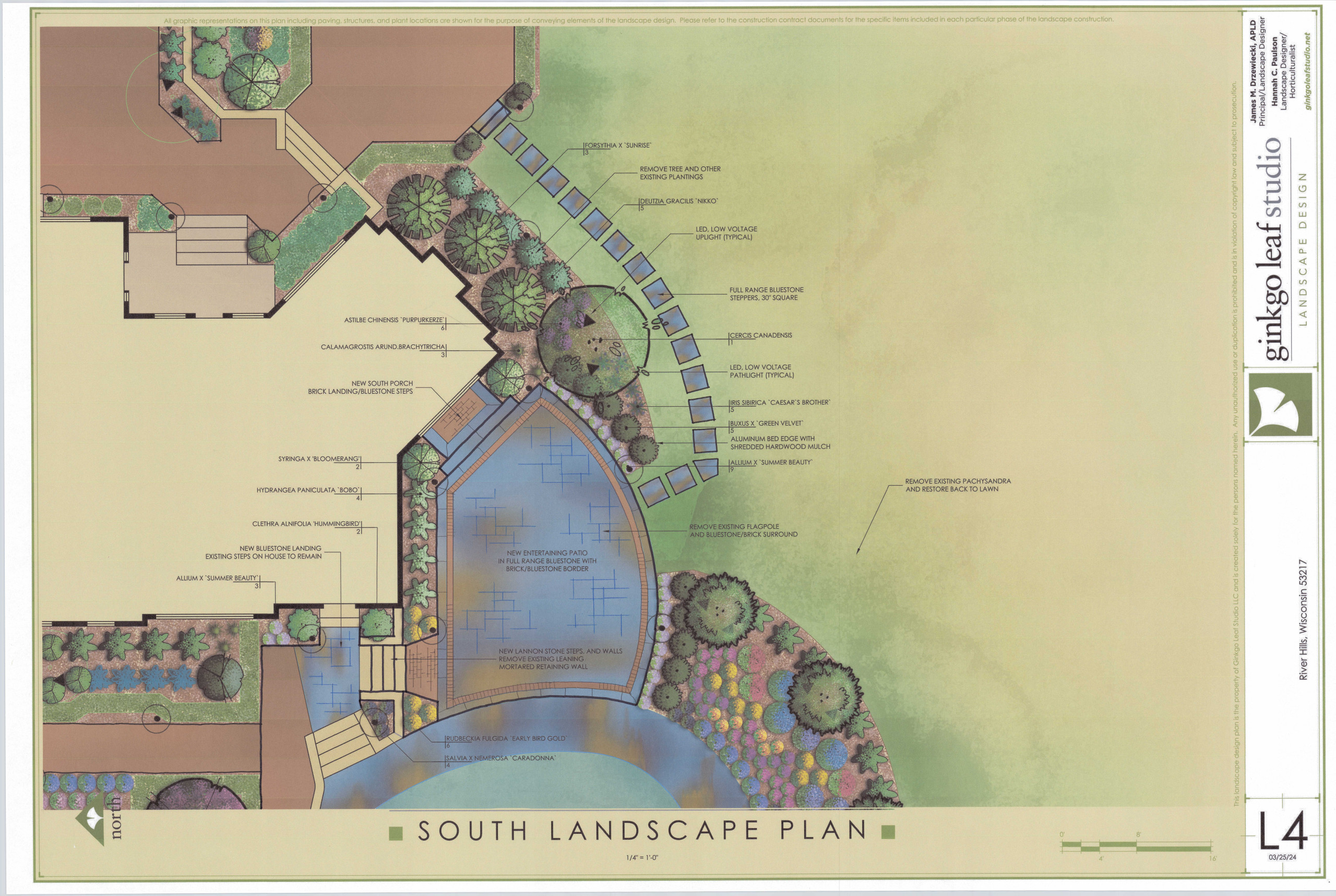 Traditional Landscape Renovation - River Hills, WI