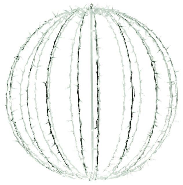 32 Sphere With 400 Cool White 5mm Leds Contemporary Outdoor 32 Sphere With 400 Cool White 5mm Leds Contemporary Outdoor Rope And String Lights By Queens Of