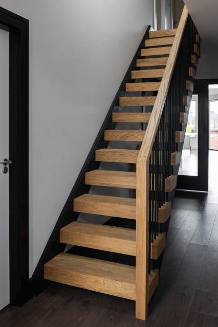 Ground floor extension in Blackrock modern-staircase