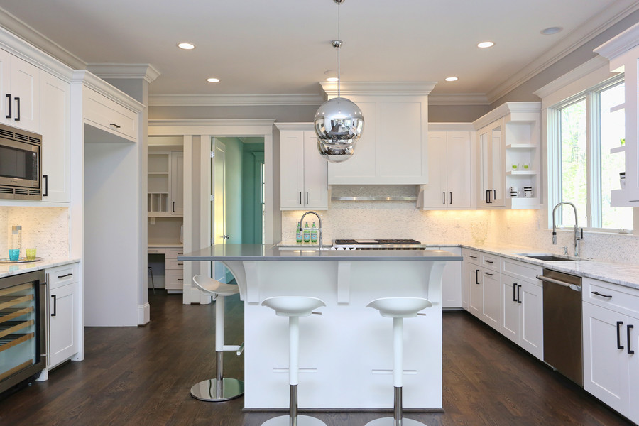Photo of a transitional kitchen in Charlotte.