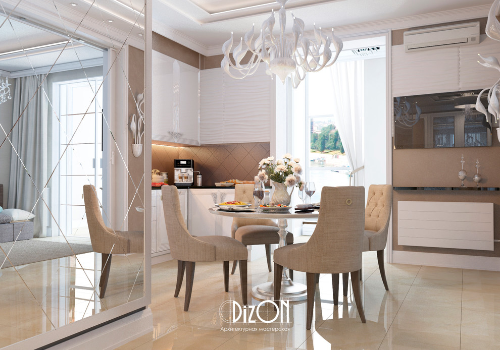 Квартира в стиле арт-деко,кухня