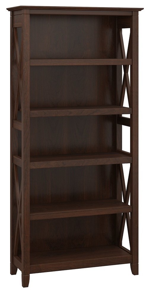 Key West 5 Shelf Bookcase Transitional Bookcases by Homesquare