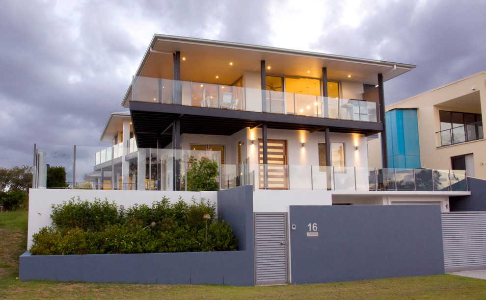 Photo of a beach style exterior in Sunshine Coast.