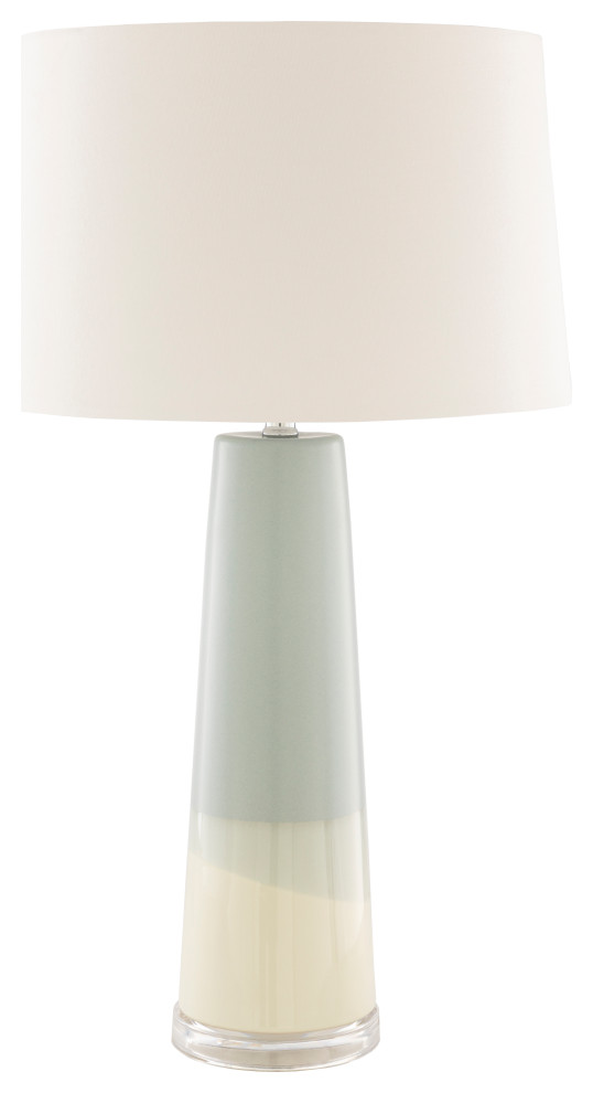 Vaughn Modern Pale Blue Table Lamp, Surya Duxbury Floor Lamp