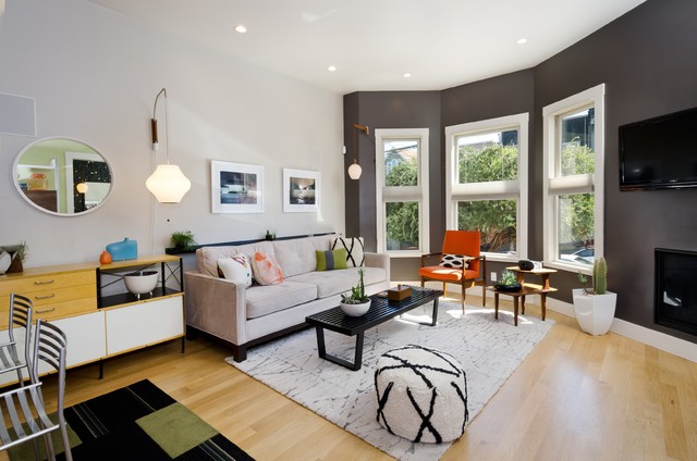 Potrero Hill contemporain-salle-de-sejour