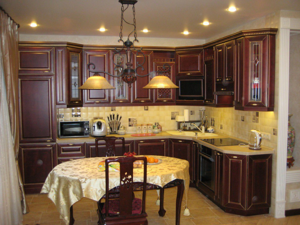 Кухня из массива березы