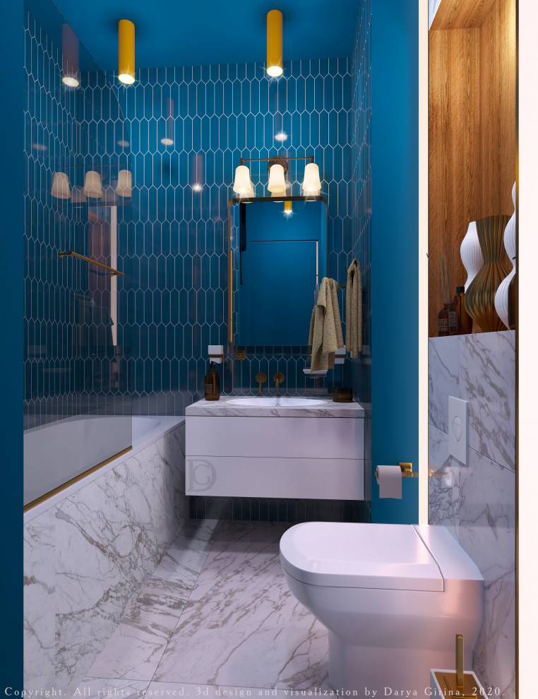 Interior design of a residential flat in The housing complex "Dynasty" at Moscow