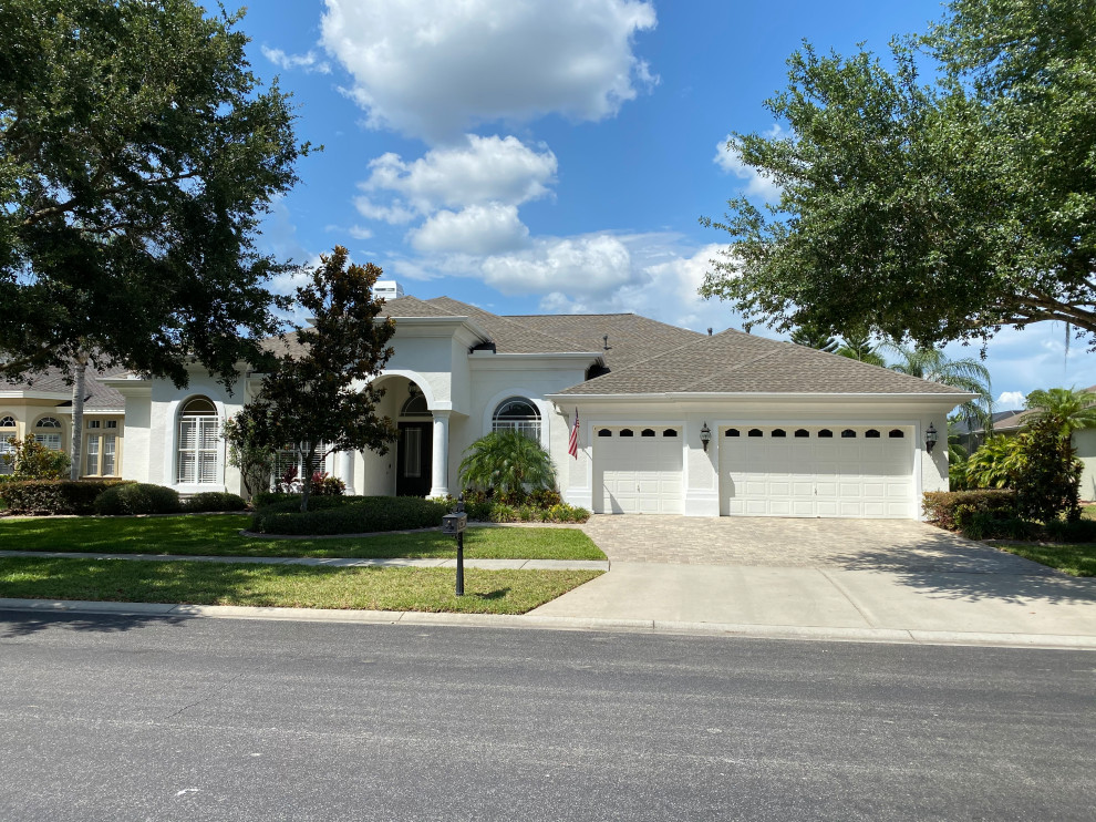 New GAF Timberline HDZ Shingle Roof Contemporáneo Fachada Tampa