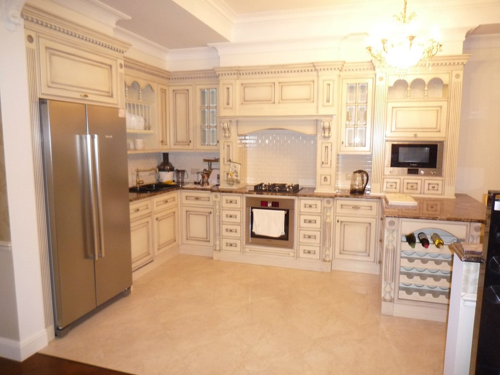 Кухня, МДФ, эмаль, патина, лак