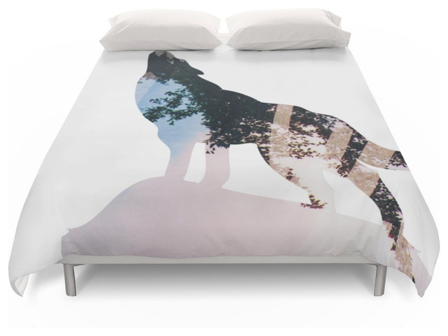 Wolf Duvet Cover Contemporary Duvet Covers And Duvet Sets By