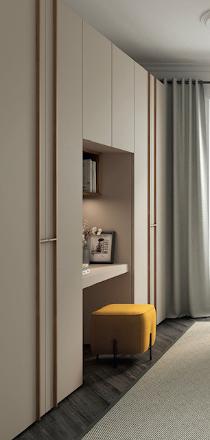 Zona estudio en dormitorio a medida