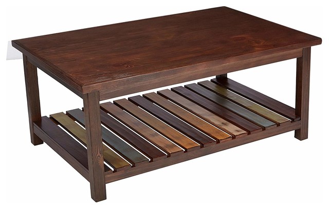 Rustic Coffee Table Manmade Wood And Veneer Simple Rectangular Design Rustic Coffee Table Manmade Wood And Veneer Simple Rectangular Design