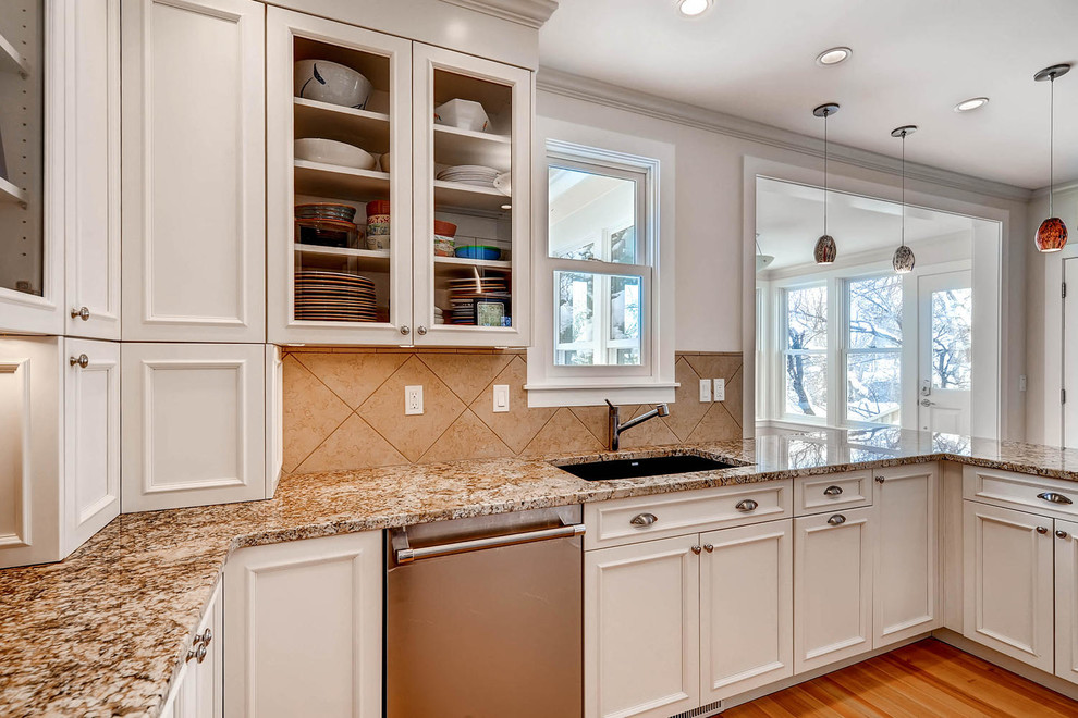 Inspiration for a transitional kitchen remodel in Denver