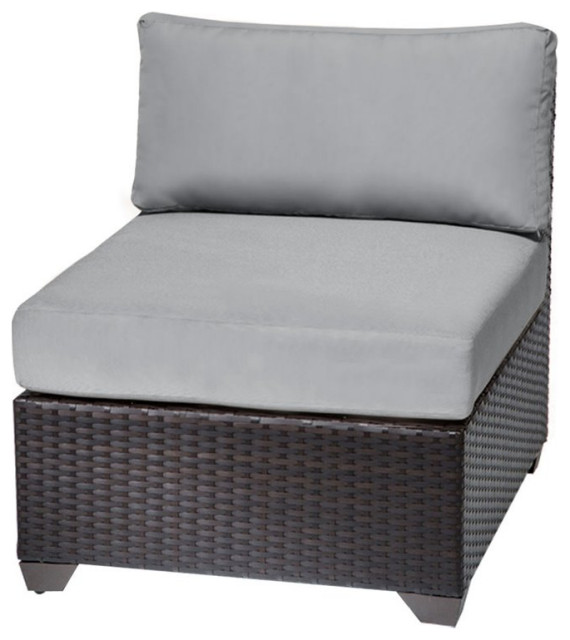 TKC Barbados Armless Patio Chair Tropical Outdoor Lounge Chairs