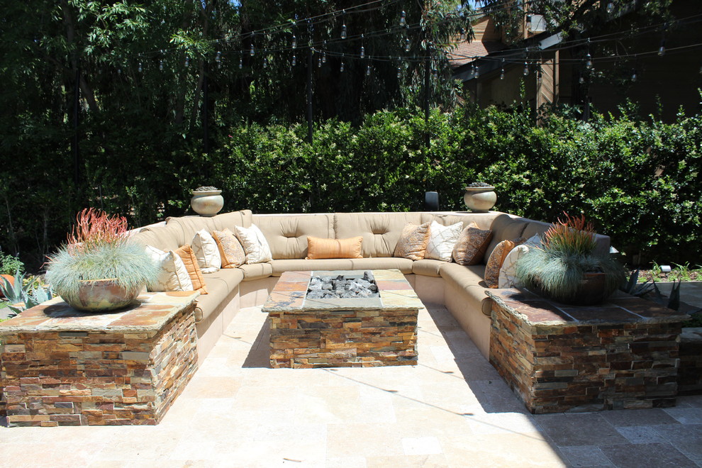 Design ideas for a transitional patio in Orange County.