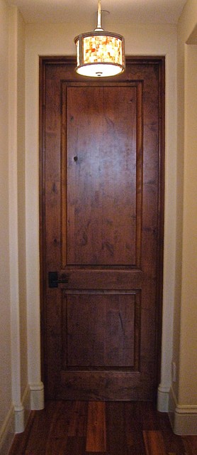 2-PANEL WOOD DOORS transitional-entry