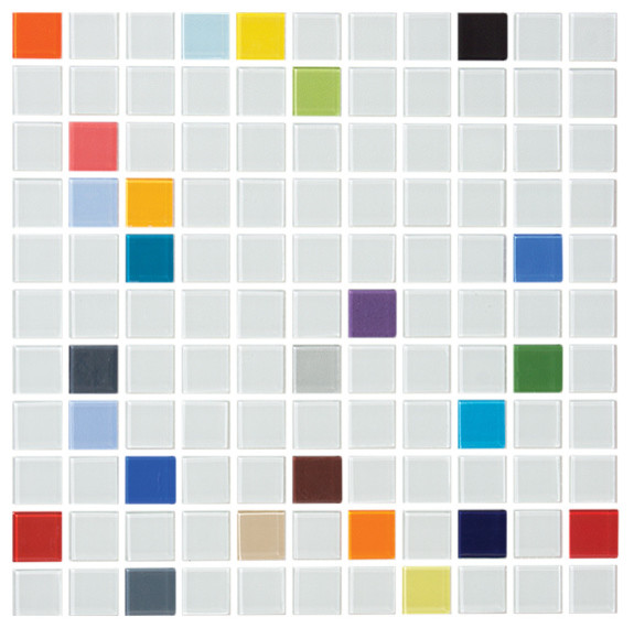 Color Splash Contemporary Mosaic Tile by Susan Jablon Mosaics