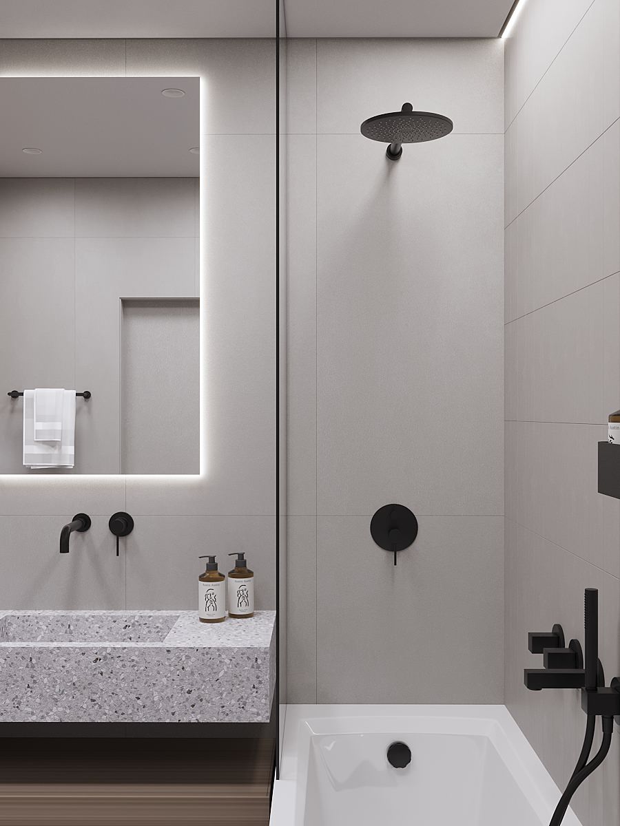 Ванная комната 4 кв.м. ЖК Европейский