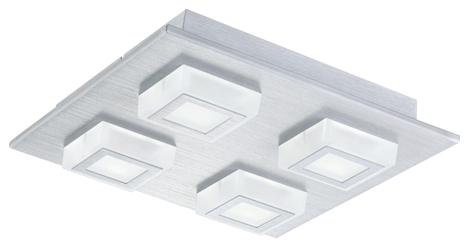 Masiano 4-Light LED Ceiling/Wall Light, Brushed Aluminum