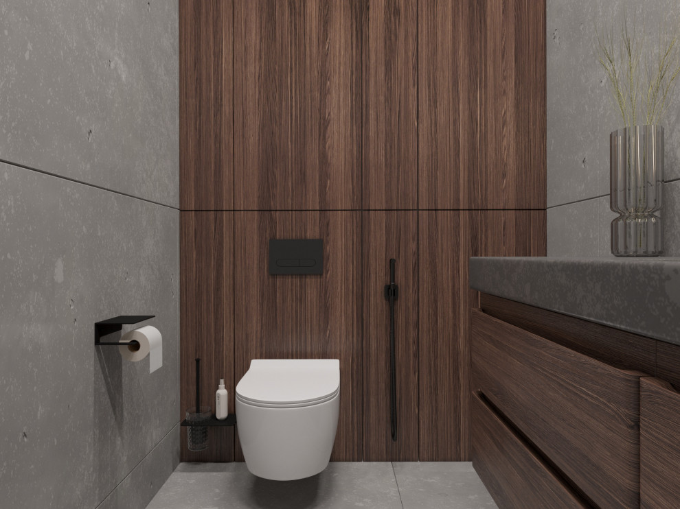 Современный интерьер двухуровневой квартиры 2