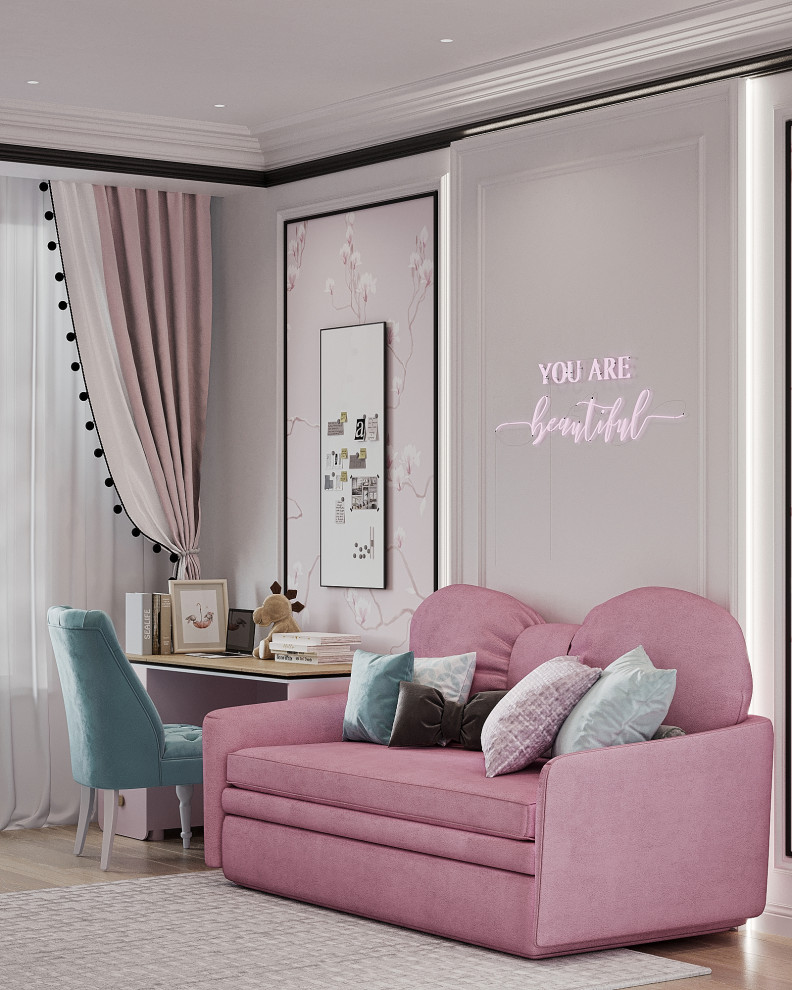 Стильный интерьер с элементами ар-деко в ЖК Петровский квартал на воде - 99 м2